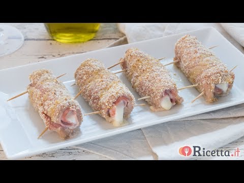 Involtini di vitello con prosciutto e mozzarella - Ricetta.it