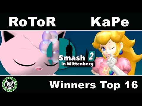 SiW2 - RoTor (Jigglypuff) Vs. KaPe (Peach) - Winners Top 16 - Melee Singles