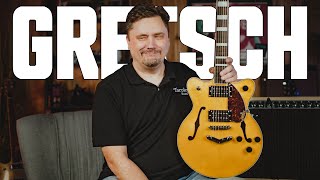 Video thumbnail for GRETSCH Streamliner G2655 Center Block Jr Double-Cut Guitar Review | by Tarpley Music