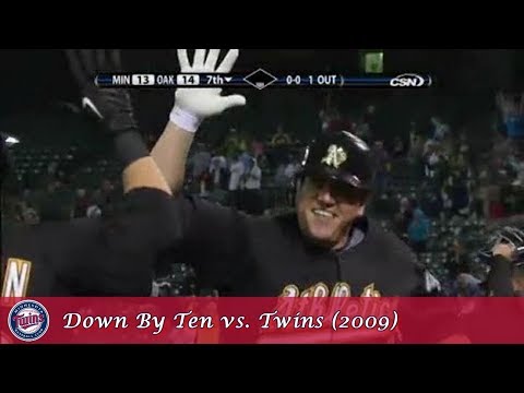 Oakland Athletics Comebacks Episode 1 - Down Ten vs. Twins (2009)