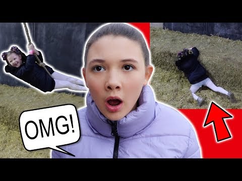 6 YEAR OLD FACE PLANT - FALL FROM ROPE SWING!