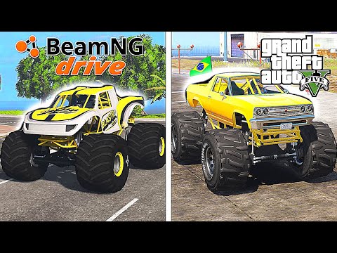 BeamNG Drive MONSTER TRUCK vs GTA 5 MONSTER TRUCK - which is better?