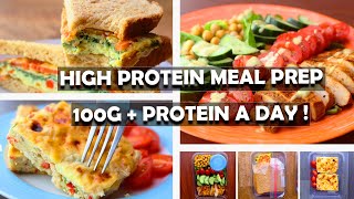 Healthy & High protein Meal Prep  100G + protein per day! + SUPER EASY