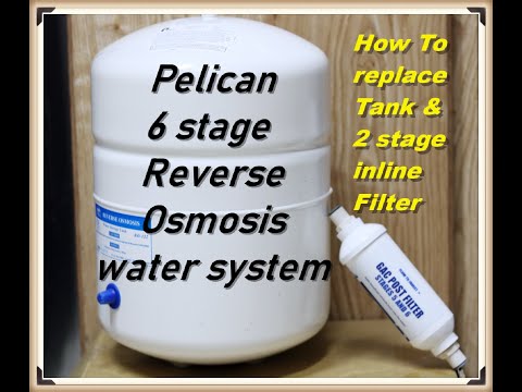 How To replace your Tank (Bladder) & 2 stage filter in your Pelican water system