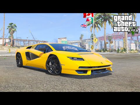 MOBIL TERKENCANG DUNIA SPORT LAMBORGHINI COUNTACH 2023 REBORN - GTA V MOD INDONESIA EPISODE SPESIAL