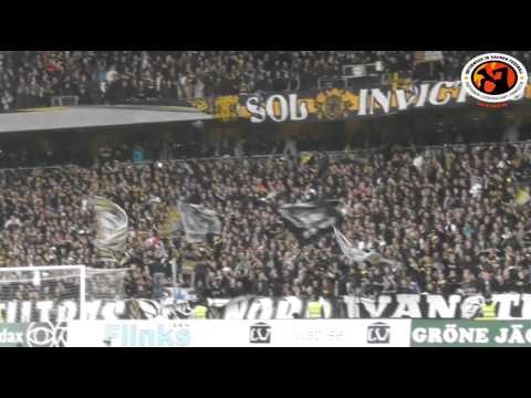 Hammarby - AIK 27.09.15 Choreo, Pyro, Support