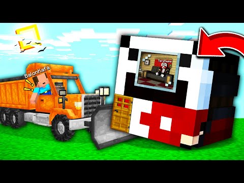 BALON KAFA TERS MASKE EVİNİ MAHVEDİYOR !! - BalonCraft #265 - Minecraft