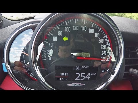 2016 Mini (F56) John Cooper Works (231hp) 0-254 km/h 1080p