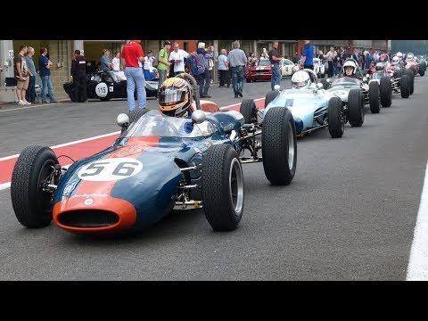 50's & 60's Formula 1 Cars - Accelerations & Sounds on Track!
