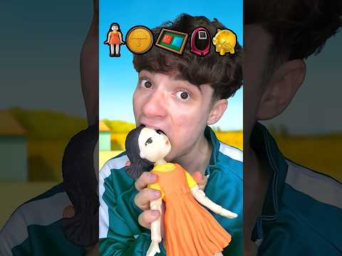 🇺🇲I Ate Squid Game 🦗Candy?!ASMR Ch...#snacks