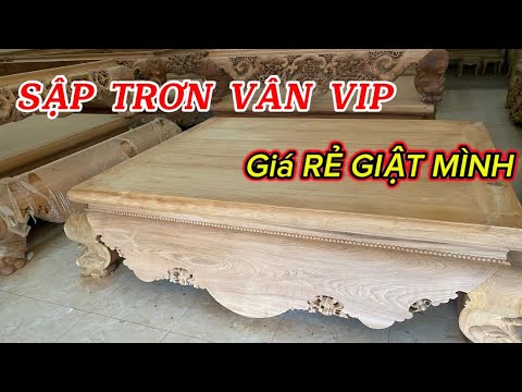 Sập Gỗ | Sập Gụ Đẹp | Mẫu Sập Trơn Gỗ Gụ Lào Giá Tận Gốc |#sapgo #sapgudep #sapgulao #sapgogu