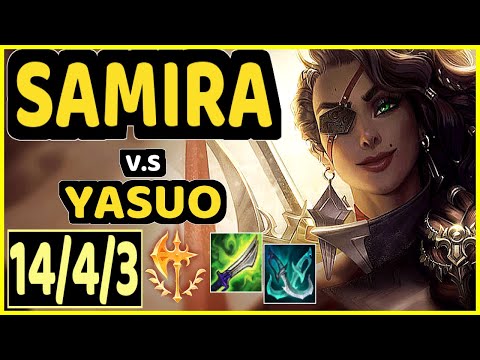 VIPER (SAMIRA) vs YASUO - QUADRAKILL 14/4/3 KDA BOTTOM ADC CHALLENGER GAMEPLAY - KR