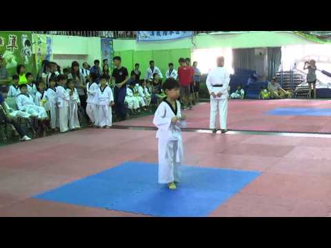 15'0704南瀛盃跆拳道賽-幼稚園品勢亞軍-睿麟道館 子晏