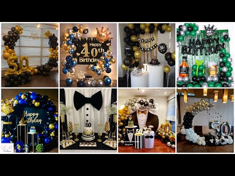 Ideas de decoración de cumpleaños para hombres en casa || Ideas de decoración de cumpleaños