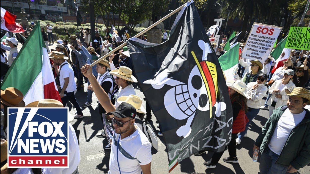 WATCH: Mexican palace SWARMED by protesters over cartel violence