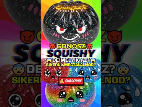 KVÍZ: 😈GONOSZ SQUISHY BUN!🌈De MELYIK AZ?😨 #shorts #trending #kvíz