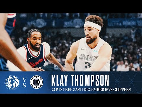 Klay Thompson (22 Points) Highlights vs. Los Angeles Clippers | December 19, 2024