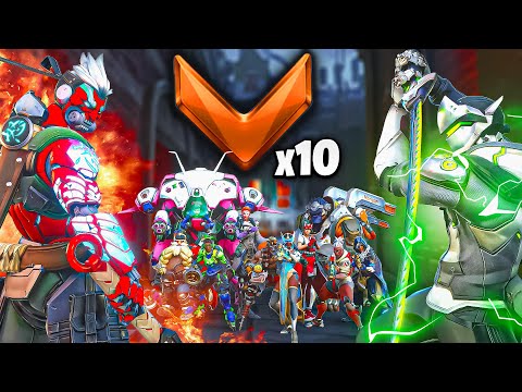 2 BUFFED Top 500 GENJIS vs *10* Bronze Players - Who wins?! (Overwatch 2)