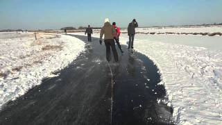 preview picture of video 'Eilandspoldertocht. Schaatsen. Ice Skating. Noord-Holland. Eilandspolder.'