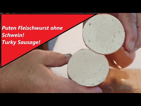 Fleischwurst ohne Schwein nur Pute - 100 %Turkey Meat sausage, no pig  Handmade for Muslim