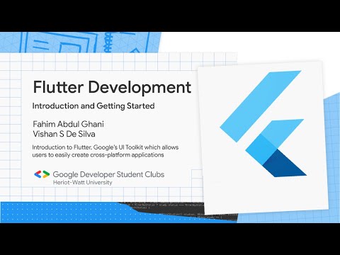 Flutter Development: Introduction and Getting Started - GDSC@HWU