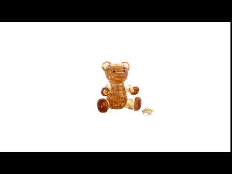 Головоломка Crystal Puzzle Мишка янтарный