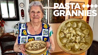 89yr old Wilma makes cappelletti in chicken broth! | Pasta Grannies