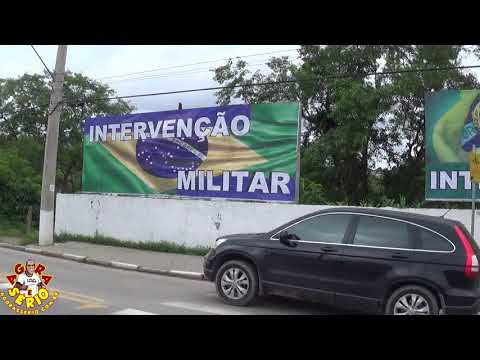Outdour na entrada da cidade de Juquitiba da Intervenção Militar Voltou e Voltou com força depois do Vandalismo