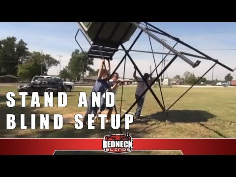 Redneck Stand and Blind FULL Setup