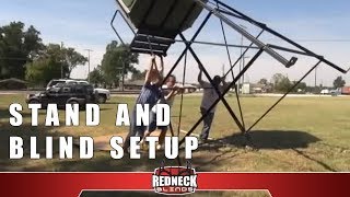 Redneck Stand and Blind FULL Setup