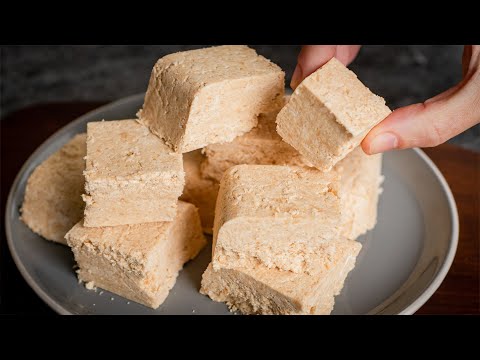 Quick & easy Soft Peanut Nougat for the festival! Surprise your guests with this Nougat!