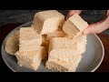 Quick & easy Soft Peanut Nougat for the festival! Surprise your guests with this Nougat!