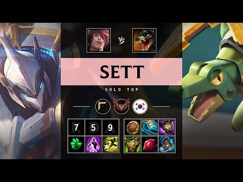 Sett Top vs Renekton - KR Grandmaster Patch 25.11