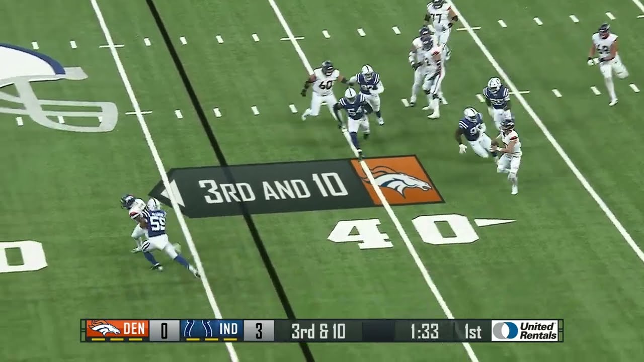 Bo Nix's first NFL completion goes for 22 yards to Courtland Sutton