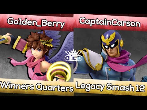 Go1den_Berry (Pit) vs. CaptainCarson (C.Falcon) | Legacy Smash #12 | Smash Ultimate WQF