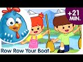 Hindi Nursery Rhymes Row Row Yor Boat चलो नाव लेके Lottie Dottie Murgi