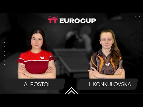 07:00 Anastasiia Postol - Iryna Konkulovska 17.10.2025 TT Euro.Cup Women Ukraine Master TABLE 4