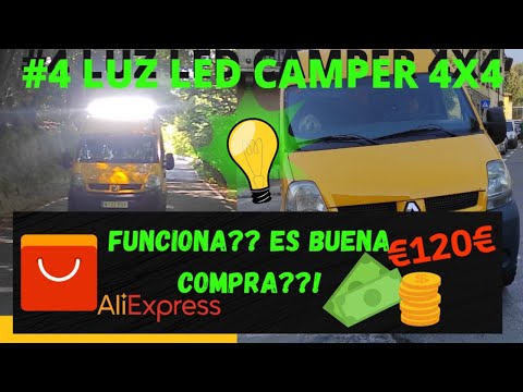 LUZ led 4X4 para CAMPER | Da SUFICIENTE luz? Merece la pena? | Producto de Aliexpress
