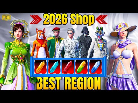 Best Region For PUBG in [ 2026 ] New Events & Bonus Challenge All Region Crystal Shop #dsarif 