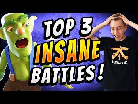 TOP 3 CRAZIEST BATTLES I'VE EVER HAD?! 😱 — Clash Royale