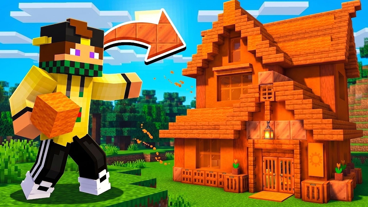 HO COSTRUITO UNA CASA SOLO ARANCIONE - Vanilla COLORI