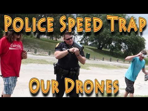 Police Clock Speeding FPV Racing Drone with Radar!!! (06.19.2018)