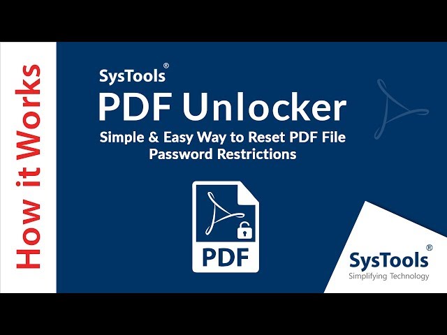 systools pdf unlocker software