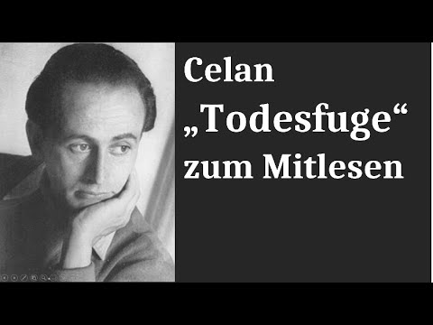 Todesfuge - gelesen von Paul Celan mit Text zum Mitlesen