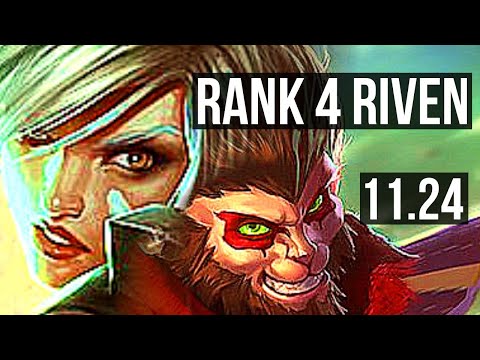 RIVEN vs WUKONG (TOP) | Rank 4 Riven, 1.8M mastery, 500+ games, 7/2/5 | TR Grandmaster | 11.24