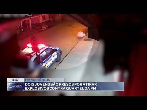 Franciscópolis: Dois Jovens são Presos por Atirar Explosivos contra Quartel da PM.