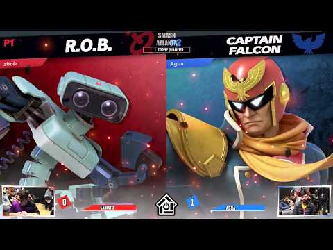 Smash Atlanta Arcadian 2019 - Sanaito(R.O.B.) VS Agua(Falcon) - L. Top 32 Qualifier