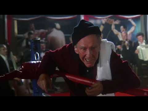 Rocky III trailer montage: sprint drills on the beach intercut with Apollo training cues