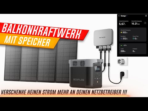 Balcony power plant with storage - EcoFlow Delta 2. Which storage system is right for me?