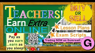 Buy or Sell Lesson plans and Exam scripts Online